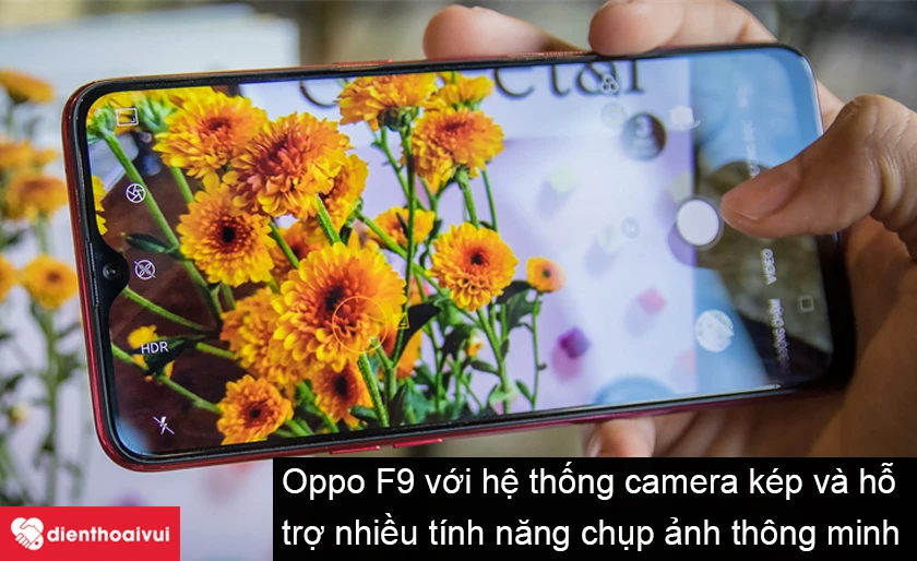 Oppo F9 với hệ thống camera kép xóa phông cực tốt
