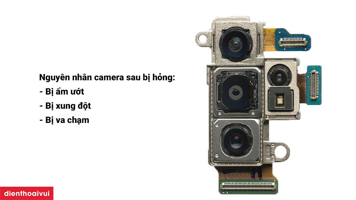 Nguyên nhân dẫn đến camera sau bị hỏng