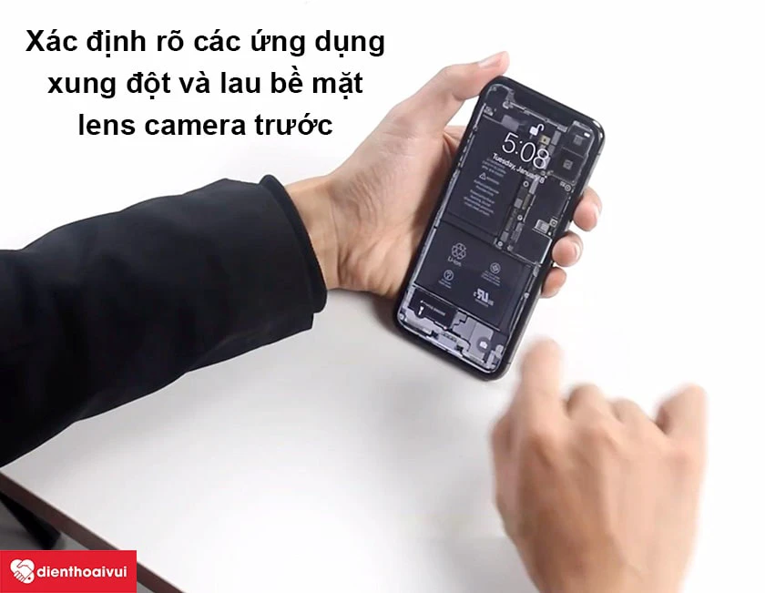 Biện ph&aacute;p sửa chữa lỗi camera trước iPhone Xr
