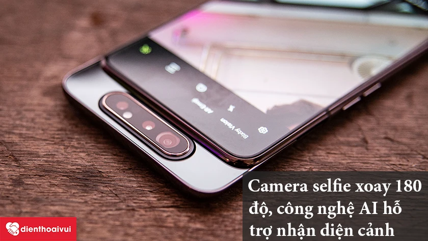 Samsung Galaxy A80 – Camera selfie xoay 180 độ, công nghệ AI hỗ trợ nhận diện cảnh