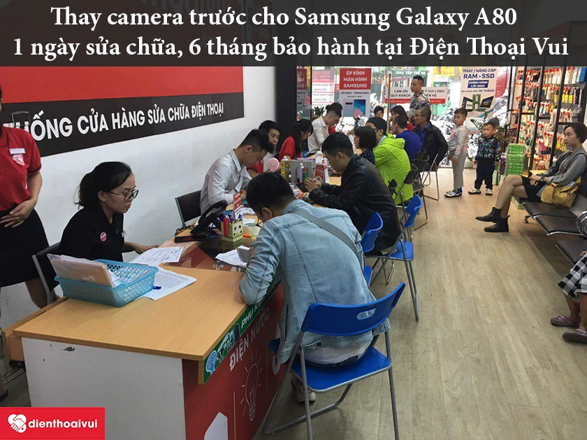 Thay camera trước cho Samsung Galaxy A80 chất lượng, chi phí hợp lý nhất tại cửa hàng Điện Thoại Vui