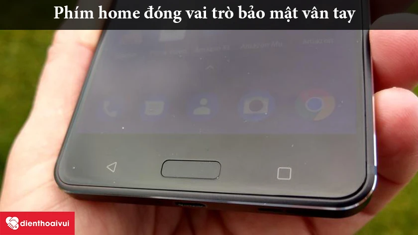 Nokia 6 – Phím home đóng vai trò bảo mật vân tay