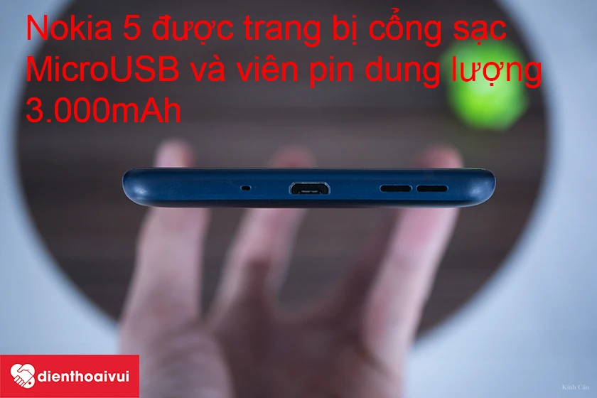 Điện thoại Nokia 5 – smartphone giá rẻ được trang bị cổng sạc Micro-USB