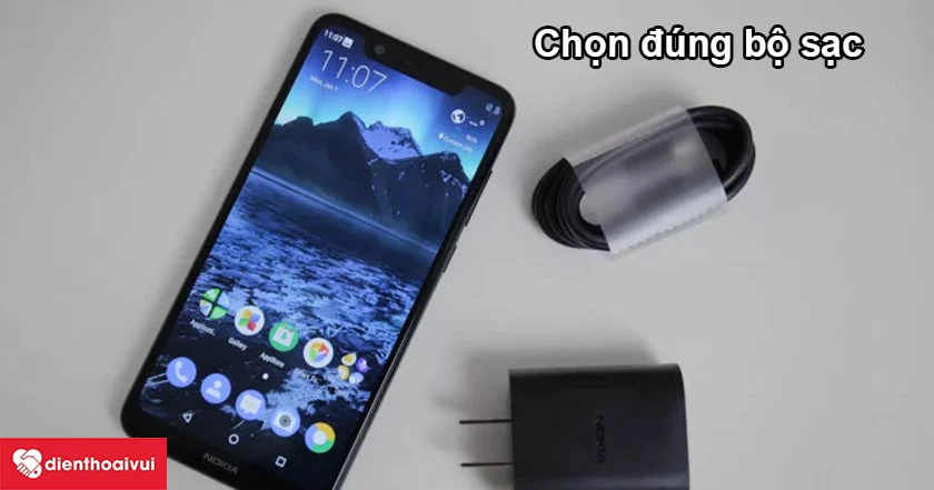 Lưu &yacute; để Nokia 6.1 Plus kh&ocirc;ng bị lỗi c&aacute;p sạc