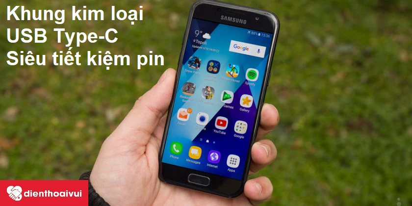 Đạt chuẩn kháng nước kháng bụi cùng cổng sạc kết nối USB Type-C tiện lợi