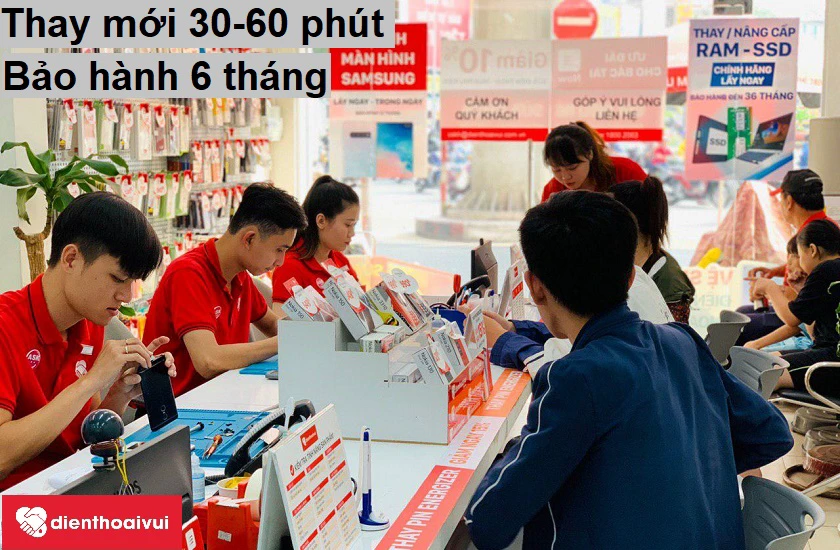 Thay mới cáp sạc Samsung Galaxy A3 2017 tại Điện Thoại Vui