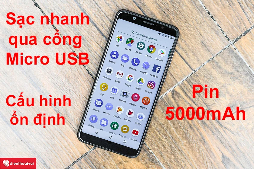Asus Zenfone Max Pro M1 – Cấu hình ổn định, cổng micro Usb sạc nhanh