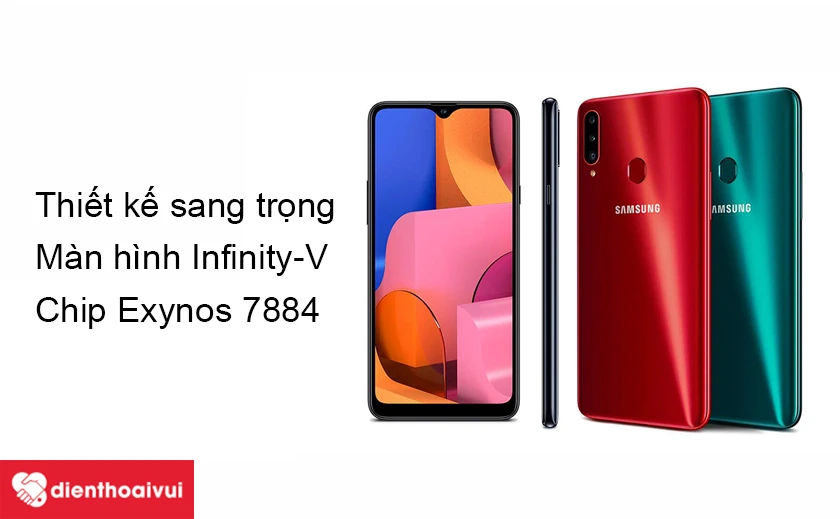 Samsung Galaxy A20s &ndash; thiết kế cuốn h&uacute;t, hệ thống 3 camera ấn tượng v&agrave; chip Exynos 7884 mạnh mẽ