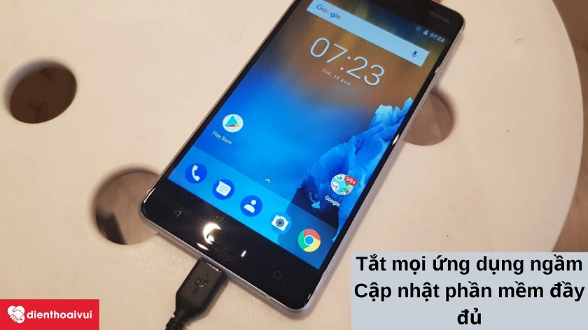 Cách xử lý lỗi sạc trên điện thoại Nokia 5