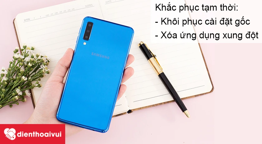 Một số biện ph&aacute;p khắc phục tạm thời khi Samsung Galaxy A7 bị hỏng d&acirc;y home