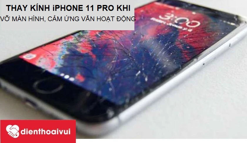 Vỡ m&agrave;n h&igrave;nh, cảm ứng vấn hoạt động