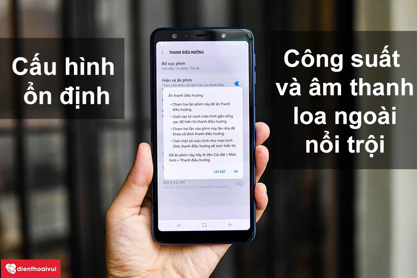 Cấu h&igrave;nh ổn định, c&ocirc;ng suất v&agrave; &acirc;m thanh loa ngo&agrave;i nổi trội