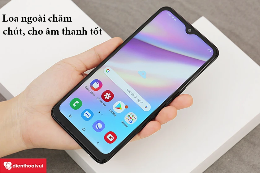 Samsung Galaxy A10s &ndash; Loa ngo&agrave;i chăm ch&uacute;t, cho &acirc;m thanh tốt