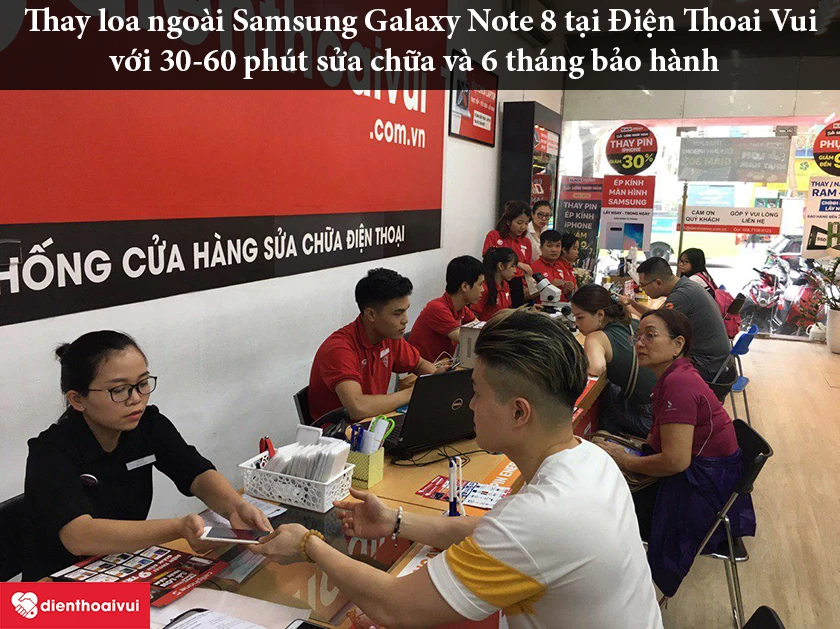 Thay loa ngoài Samsung Galaxy Note 8 gi&aacute; rẻ, nhanh ch&oacute;ng tại Điện Thoại Vui