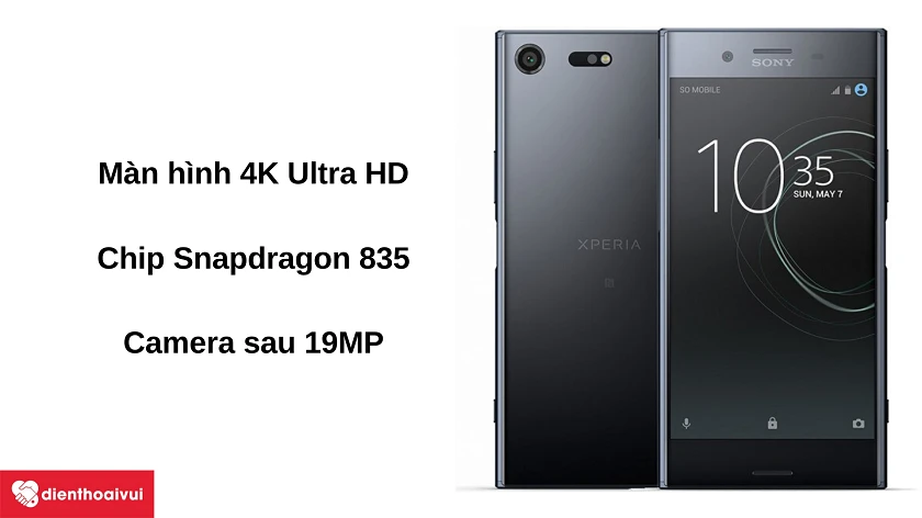 Đi&ecirc;̣n thoại Sony Xperia XZ Premium - màn hình 4K Ultra HD, camera 19MP, chip Snapdragon 835