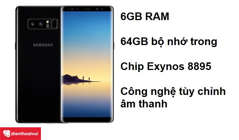 Samsung Galaxy Note 8 với khả năng tùy chỉnh âm thanh theo ý muốn
