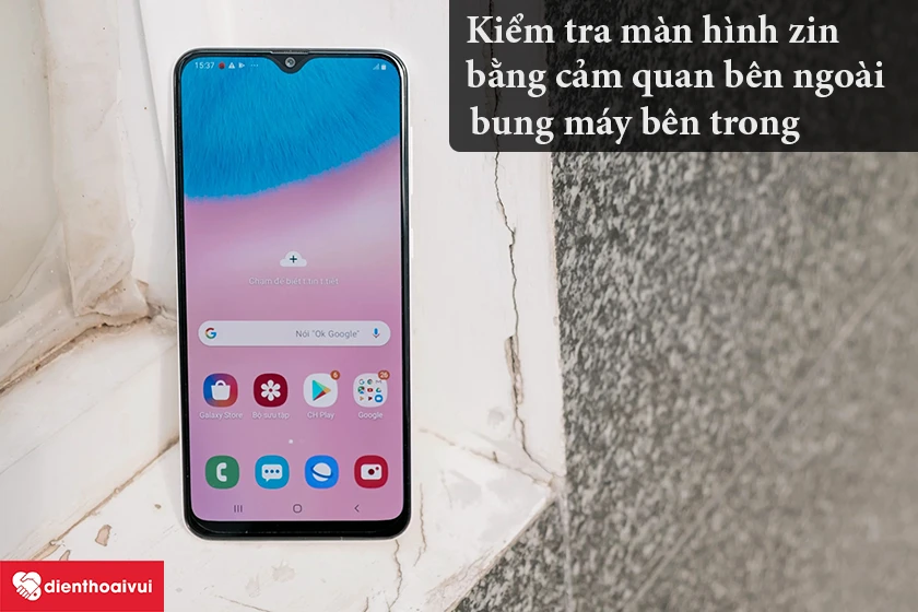 Nhận biết m&agrave;n h&igrave;nh zin ch&iacute;nh h&atilde;ng Samsung Galaxy A30s
