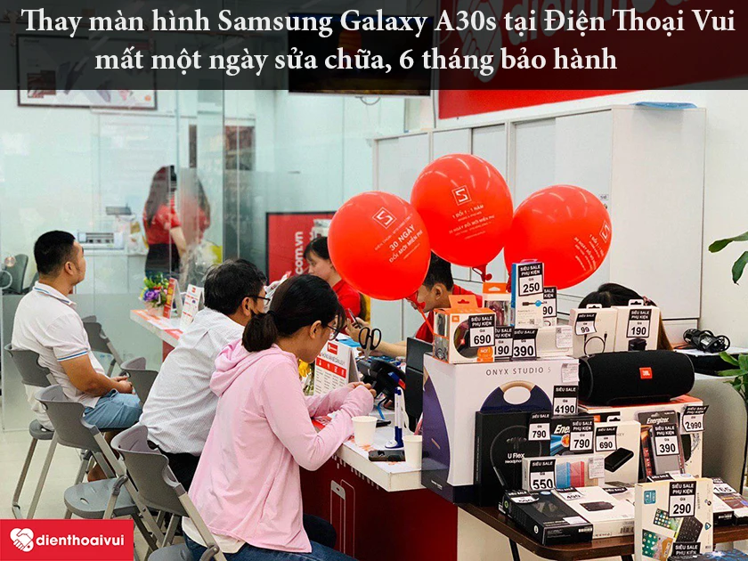 Địa chỉ thay m&agrave;n h&igrave;nh Samsung Galaxy A30s uy t&iacute;n, chuy&ecirc;n nghiệp