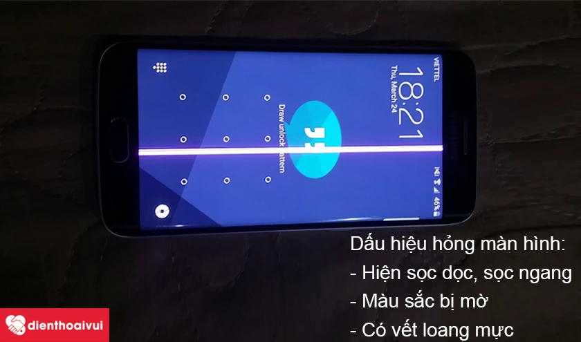 Dấu hiệu hỏng m&agrave;n h&igrave;nh