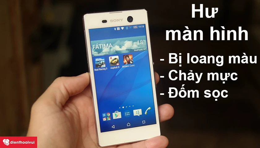 Phân biệt hư màn hình và hư mặt kính trên Sony Xperia M5 Dual