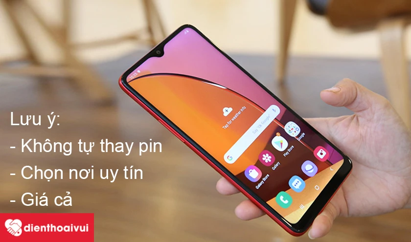 Một số lưu ý khi thay pin