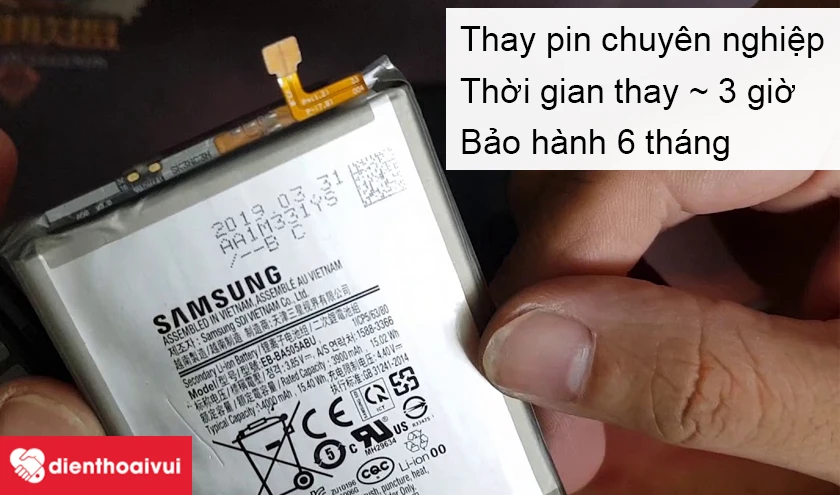 Thay pin Samsung Galaxy A20s uy t&iacute;n, chuy&ecirc;n nghiệp tại Điện Thoại Vui