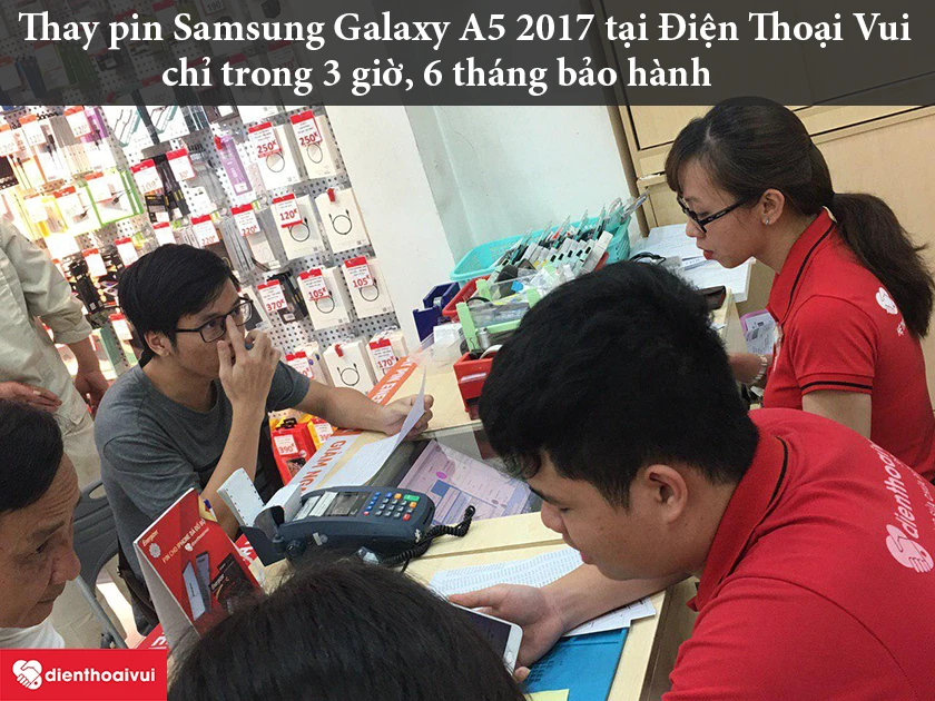 Địa chỉ thay pin Samsung Galaxy A5 2017 uy t&iacute;n, chuy&ecirc;n nghiệp tại H&agrave; Nội, Hồ Ch&iacute; Minh