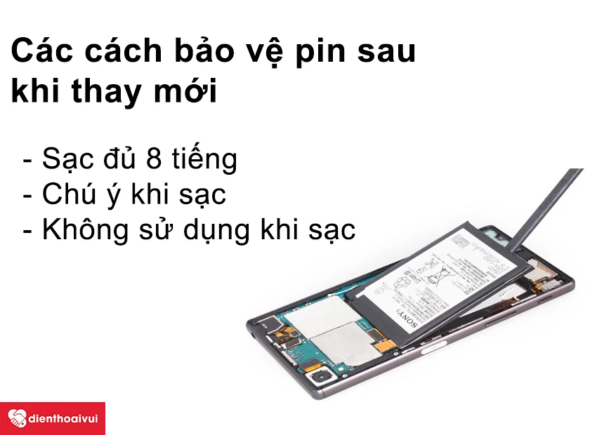 C&aacute;c c&aacute;ch bảo vệ pin sau khi thay mới