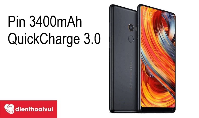 Xiaomi Mi MIX 2 - dung lượng pin lớn 3400 mAh