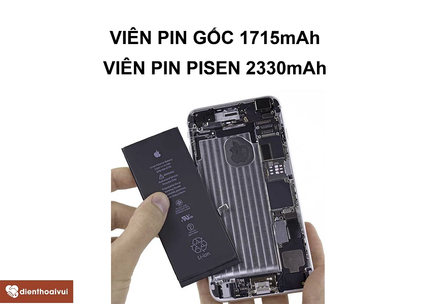 iPhone 6s &ndash; Vi&ecirc;n pin liền dung lượng 1.715mAh&nbsp;