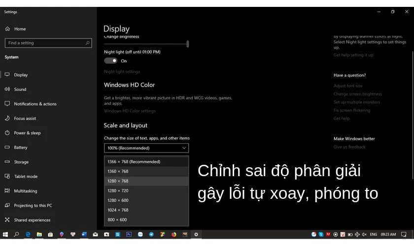 Lỗi xoay ngang, dọc, lộn ngược, phóng to màn hình laptop bắt nguồn từ đâu?