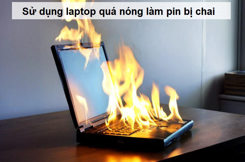 Sử dụng laptop qu&aacute; n&oacute;ng