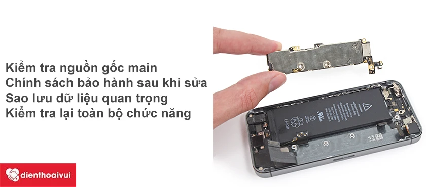 Những&nbsp;lưu &yacute; khi thay main iPhone 6s
