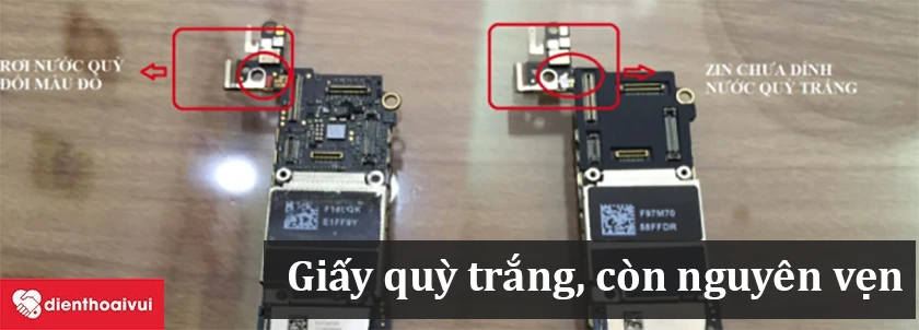 Giấy quỳ kiểm tra độ ẩm vẫn c&ograve;n nguy&ecirc;n vẹn v&agrave; c&oacute; m&agrave;u trắng