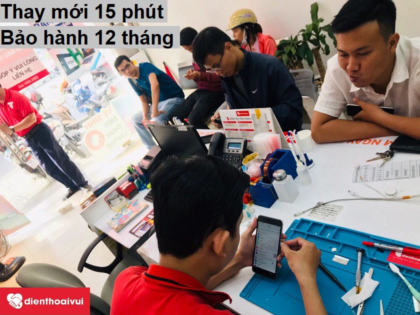 Thay pin iPhone 6 Plus dung lượng siêu cao Pisen với giá tốt, linh kiện chính hãng tại Điện Thoại Vui