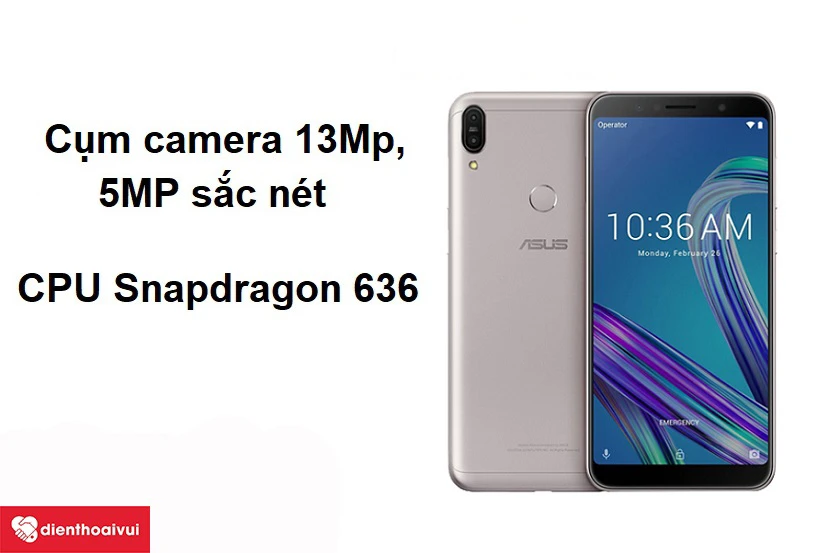 Cụm camera 13Mp, 5MP cho h&igrave;nh ảnh ch&acirc;n thực