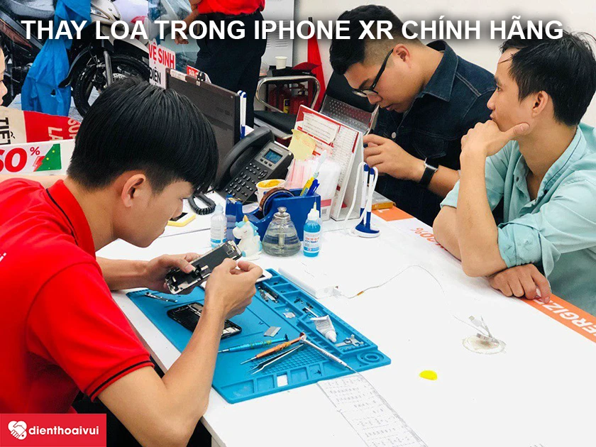 Thay loa trong điện thoại iPhone Xr ch&iacute;nh h&atilde;ng, gi&aacute; rẻ tại Điện Thoại Vui