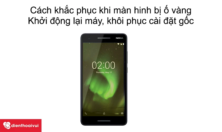 Cách khắc phục khi màn hình bị ố vàng