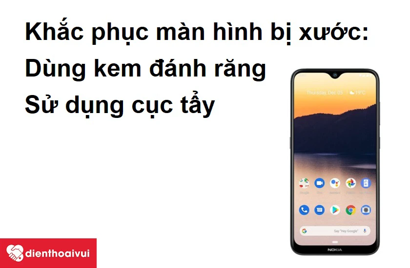 Điện thoại Nokia 2.3 bị xước m&agrave;n h&igrave;nh v&agrave; c&aacute;ch khắc phục