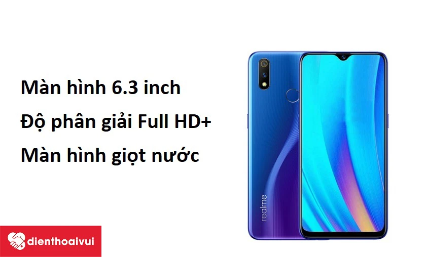 M&agrave;n h&igrave;nh 6.3 inch, độ ph&acirc;n giải Full HD+ cho h&igrave;nh ảnh sắc n&eacute;t