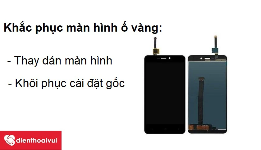 M&agrave;n h&igrave;nh Xiaomi Redmi 4A bị ố v&agrave; c&aacute;ch khắc phục