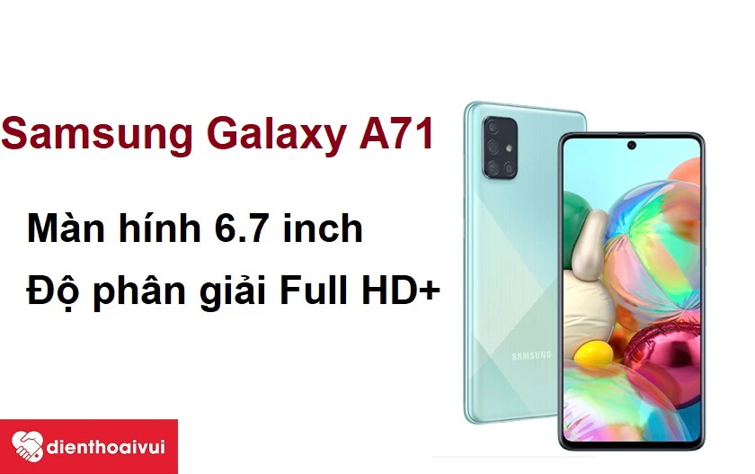 M&agrave;n h&igrave;nh 6.7 inch, độ ph&acirc;n giải Full HD+