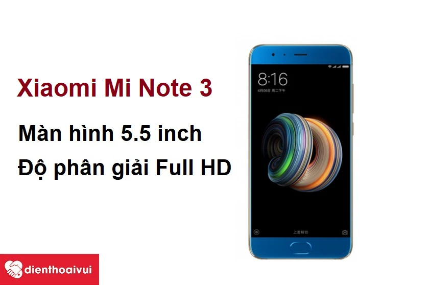 M&agrave;n h&igrave;nh rộng 5.5 inch, độ ph&acirc;n giải Full HD