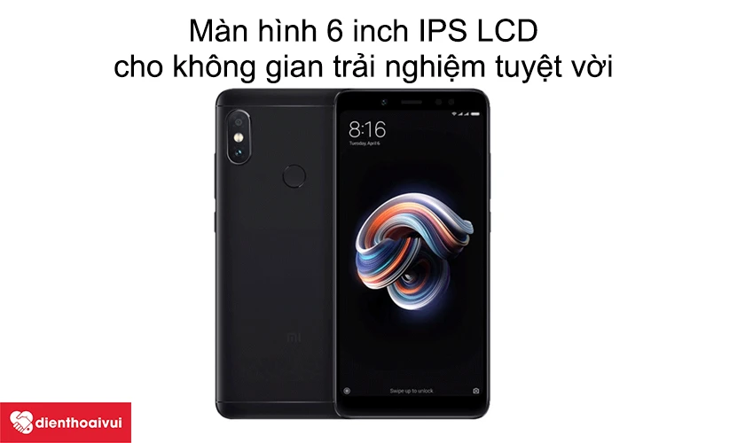 M&agrave;n h&igrave;nh 6 inch IPS LCD, cho kh&ocirc;ng gian trải nghiệm tuyệt vời