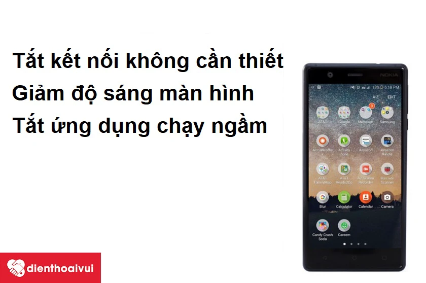 Khắc phục điện thoại Nokia 3 bị hao pin