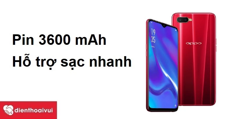 Pin 3600 mAh, hỗ trợ sạc nhanh