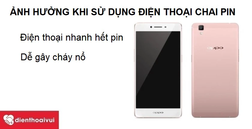 OPPO R7S bị chai pin ảnh hưởng như thế n&agrave;o ?