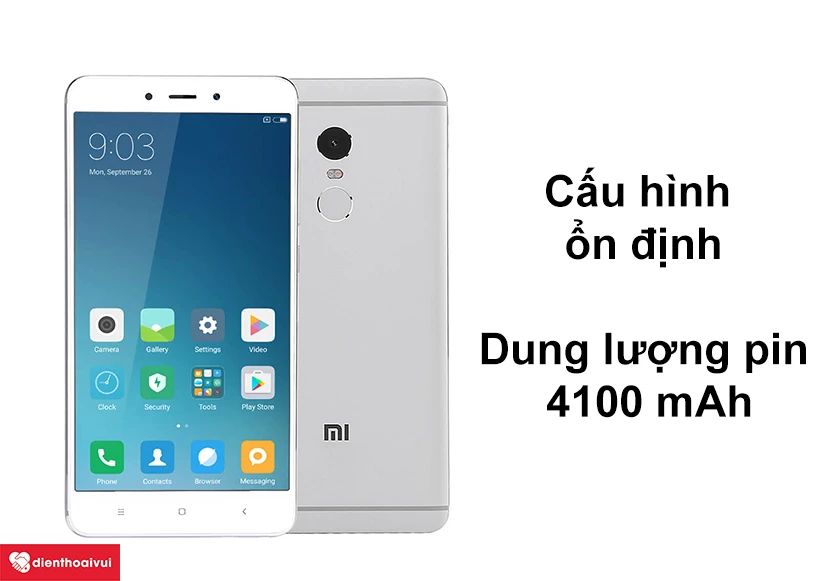 Xiaomi Redmi Note 4 cấu h&igrave;nh ổn định, dung lượng pin cao 4100 mAh