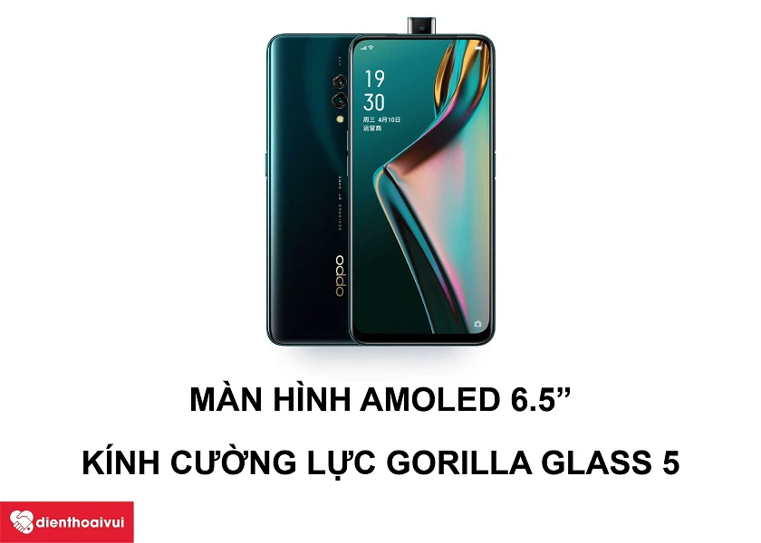 M&agrave;n h&igrave;nh AMOLED 6.5 inch&nbsp;với k&iacute;nh cường lực Gorilla Glass 5
