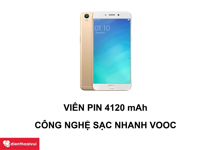 OPPO R9 Plus &ndash; Vi&ecirc;n pin l&ecirc;n đến 4120 mAh c&ugrave;ng c&ocirc;ng nghệ sạc nhanh VOOC